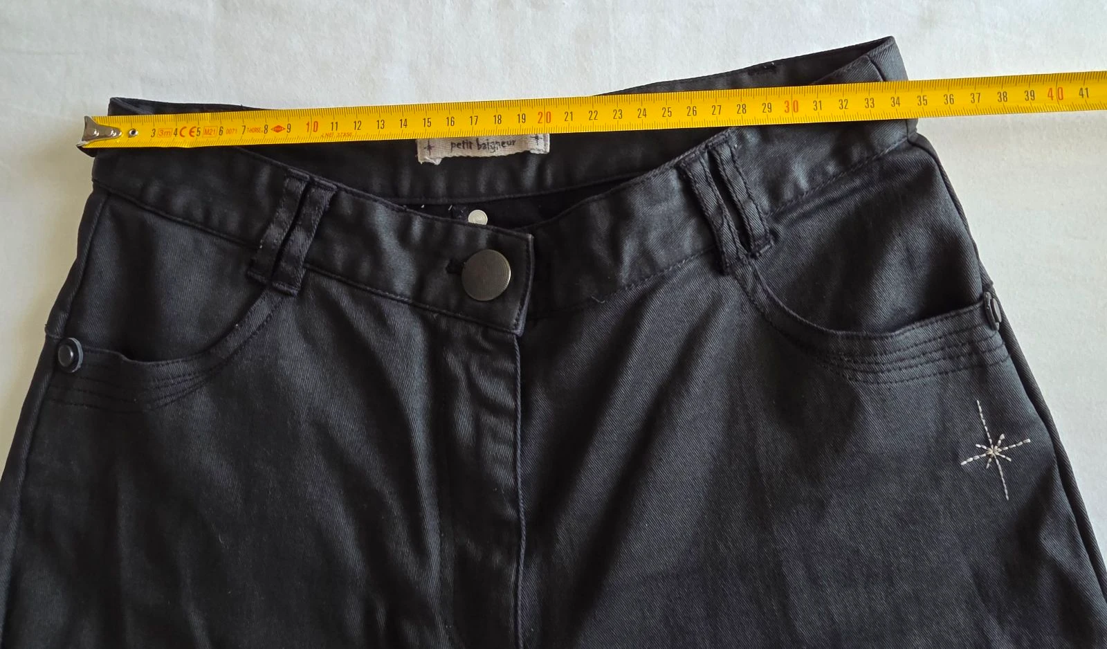 Pantalón corto negro revestido 38 M Petit Baigneur pantalón corto brillante – photo 10